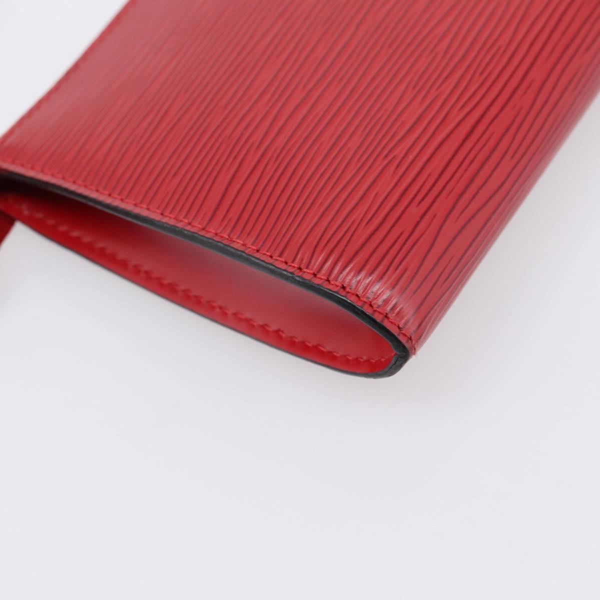 LOUIS VUITTON Epi Pochette Accessoires Pouch Red M52947 LV Auth BA15823A