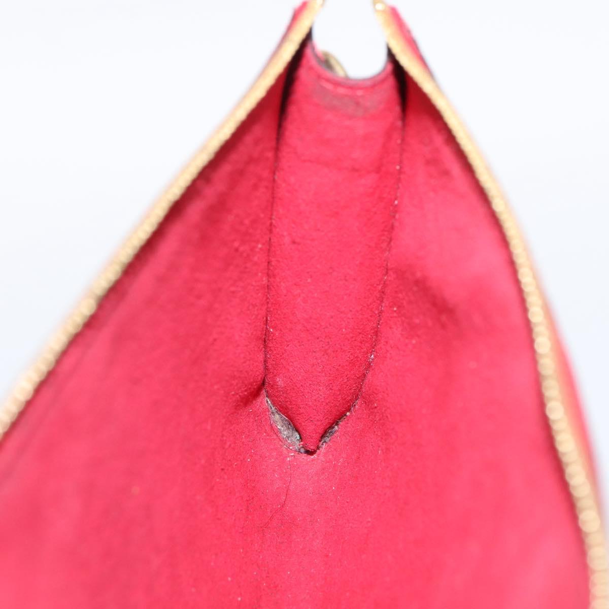 LOUIS VUITTON Epi Pochette Accessoires Pouch Red M52947 LV Auth BA15823A