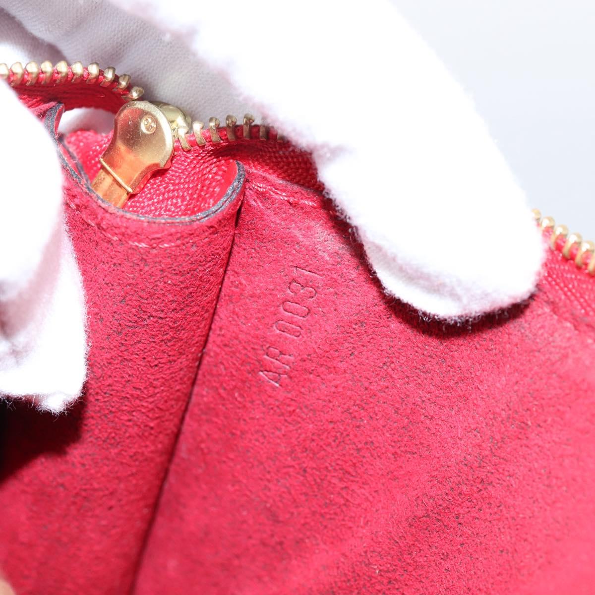 LOUIS VUITTON Epi Pochette Accessoires Pouch Red M52947 LV Auth BA15823A