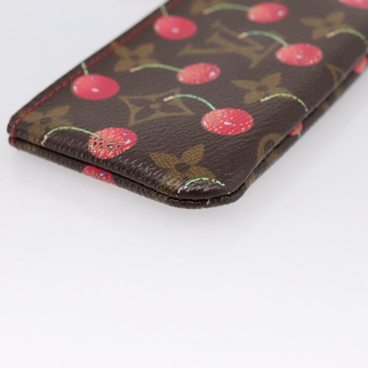 LOUIS VUITTON Monogram Cherry Pochette Cles Coin Purse M95042 LV Auth BA15824V