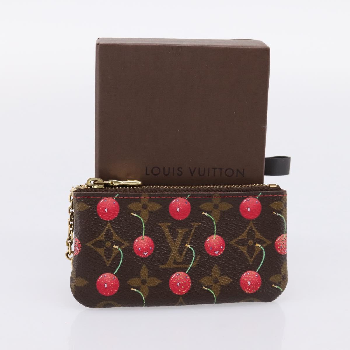 LOUIS VUITTON Monogram Cherry Pochette Cles Coin Purse M95042 LV Auth BA15824V