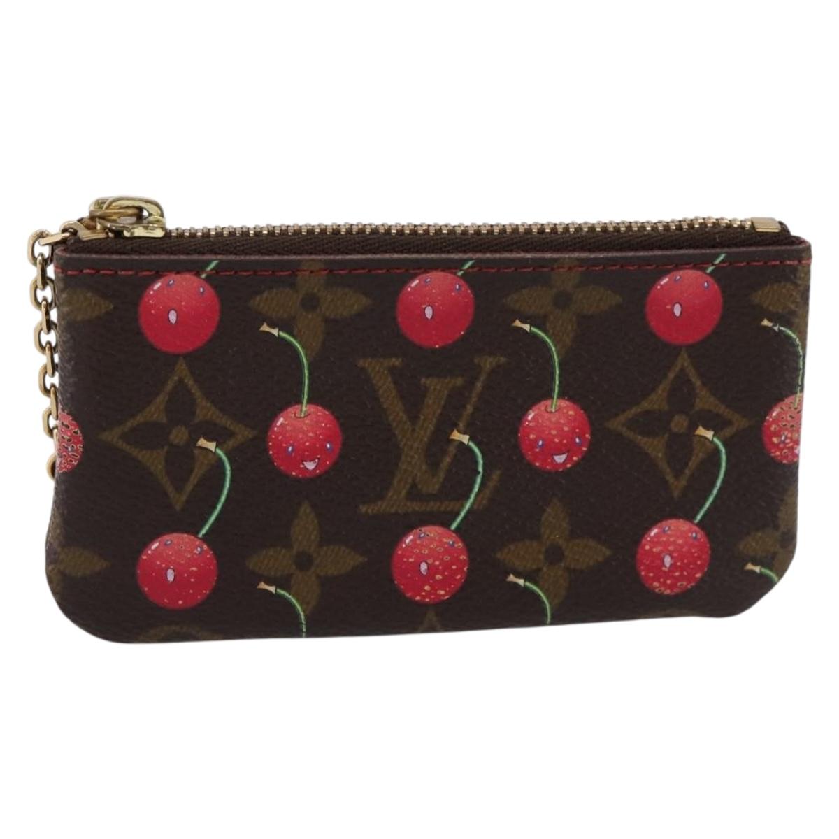 LOUIS VUITTON Monogram Cherry Pochette Cles Coin Purse M95042 LV Auth BA15824V