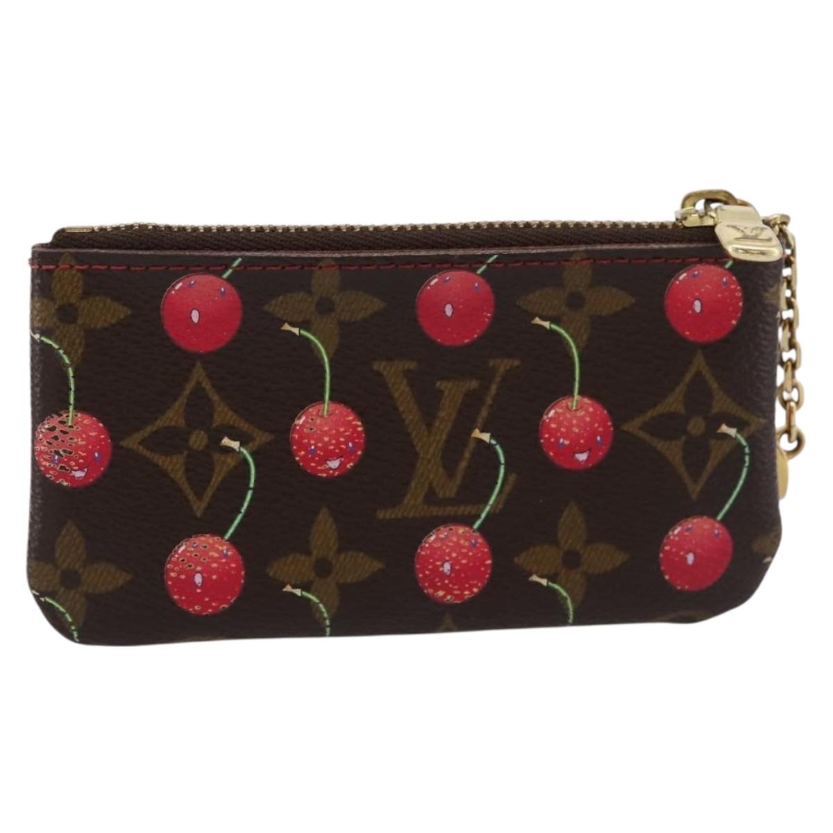 LOUIS VUITTON Monogram Cherry Pochette Cles Coin Purse M95042 LV Auth BA15824V