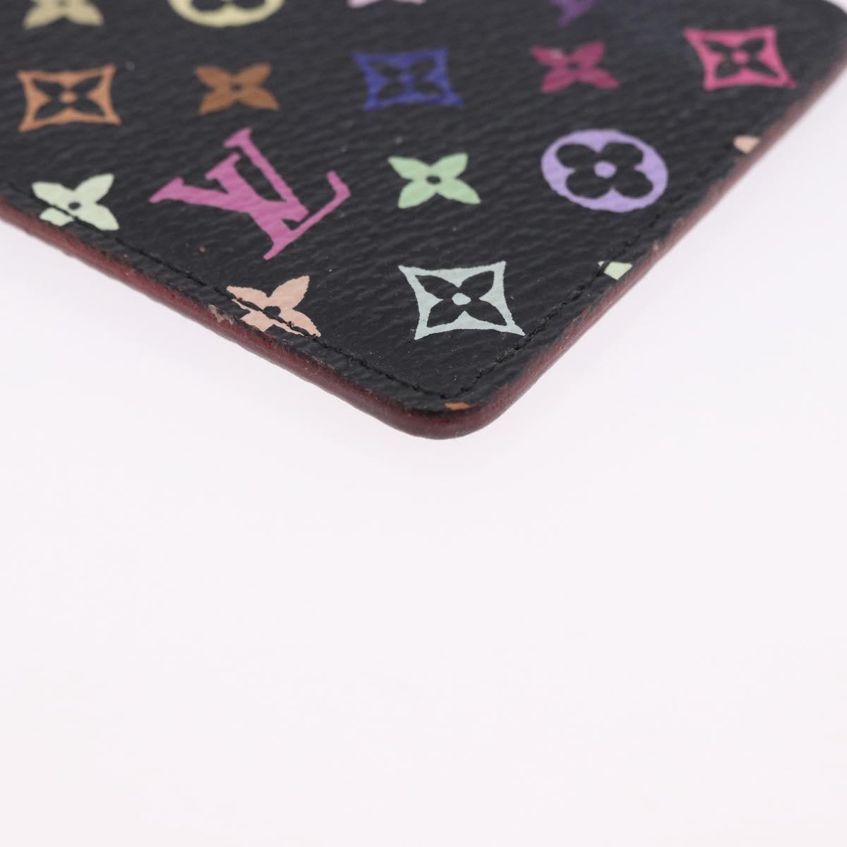 LOUIS VUITTON Monogram Multicolor Etui Hand Mirror Black M92651 LV Auth BA15826