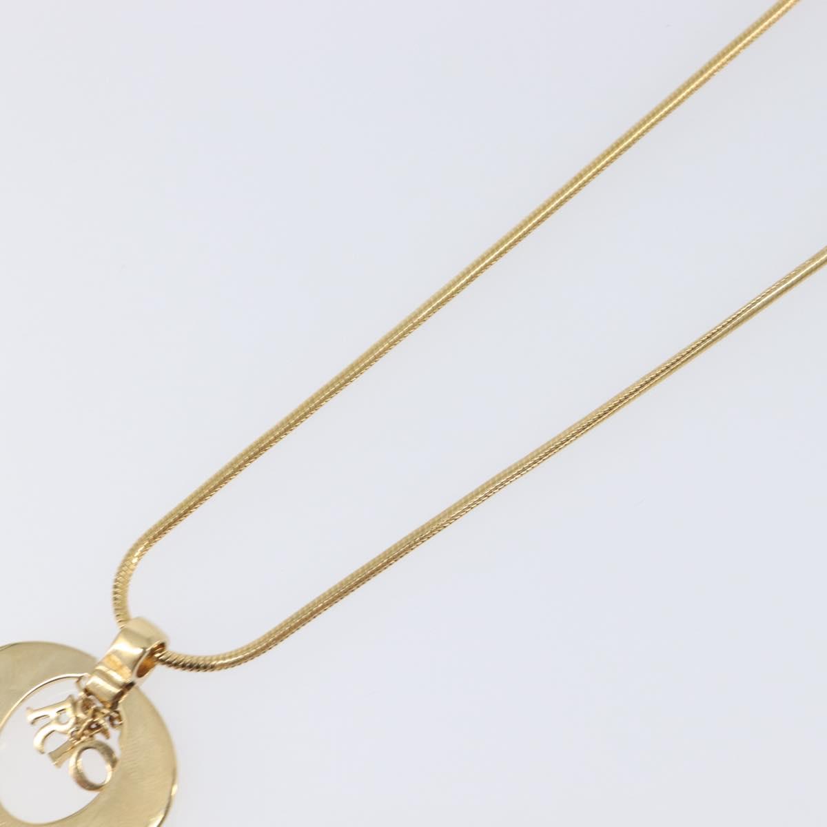 Christian Dior Necklace metal Gold Auth BA15830M