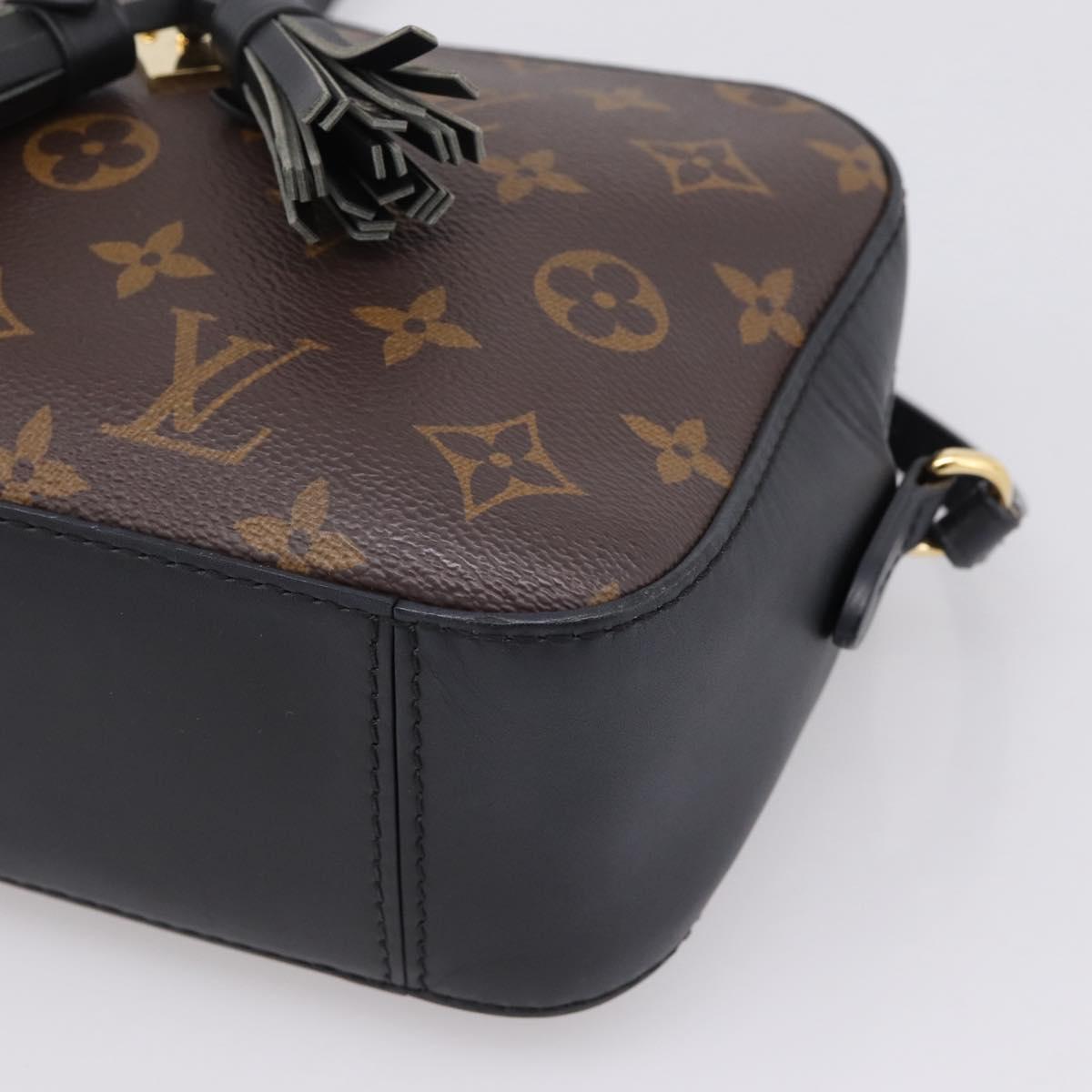 LOUIS VUITTON Monogram Saintonge Shoulder Bag Black M43555 LV Auth BA15837V