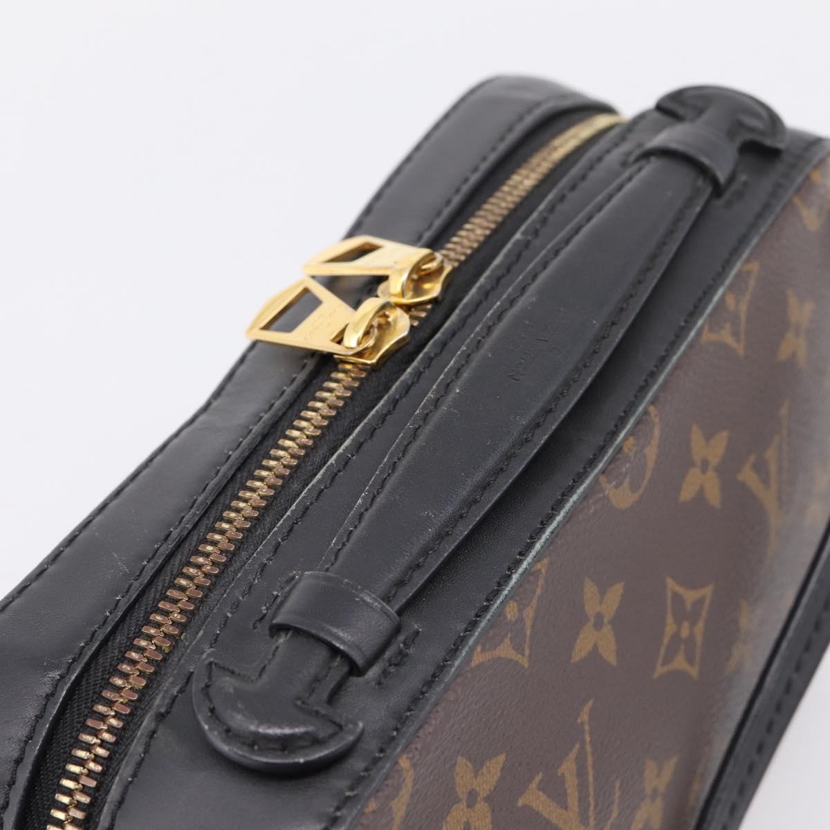 LOUIS VUITTON Monogram Saintonge Shoulder Bag Black M43555 LV Auth BA15837V