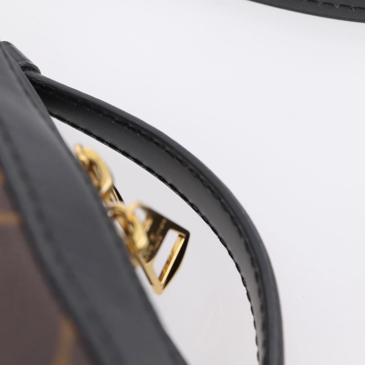 LOUIS VUITTON Monogram Saintonge Shoulder Bag Black M43555 LV Auth BA15837V