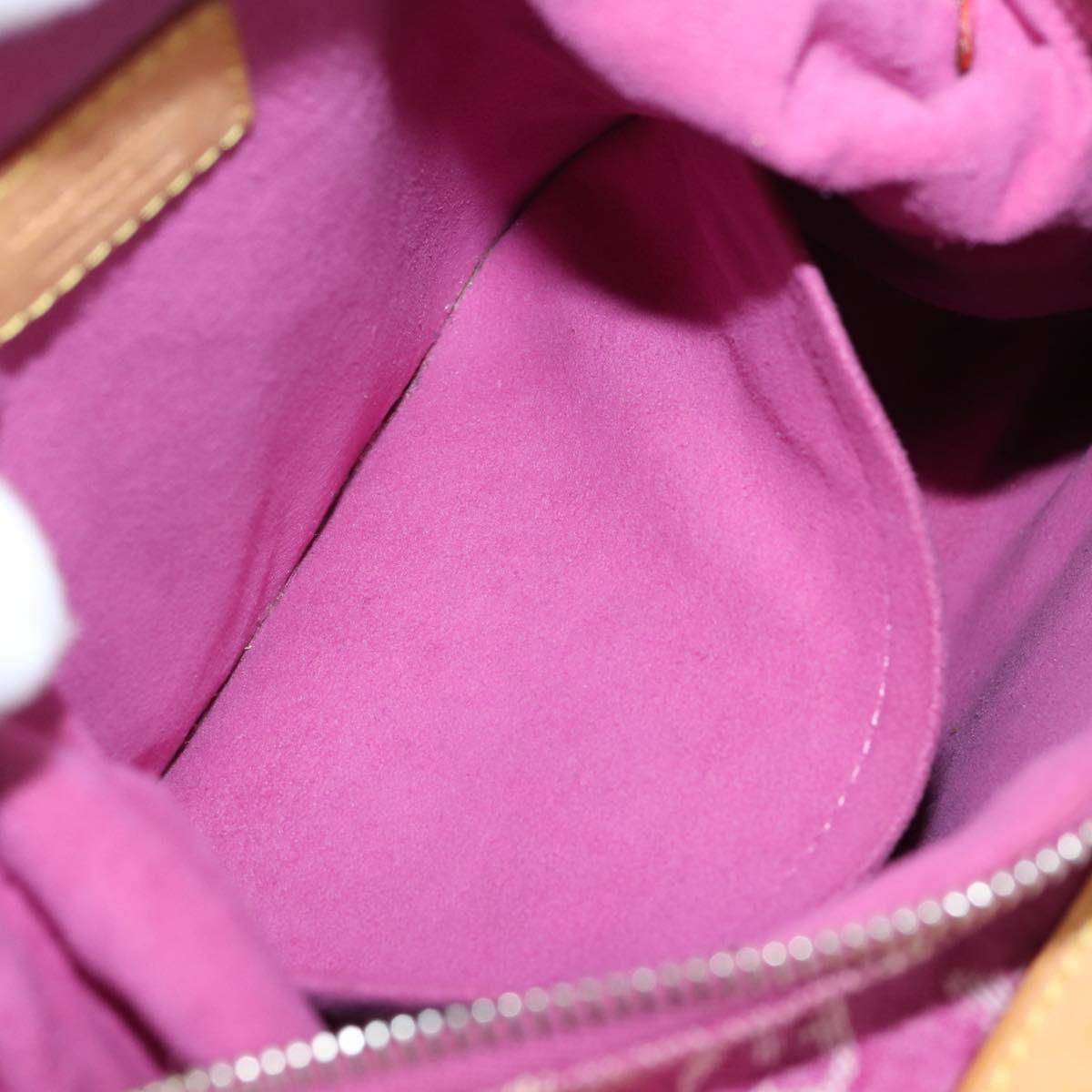 LOUIS VUITTON Monogram Denim Buggy PM Bag Fuchsia pink M95212 LV Auth BA15845SAV
