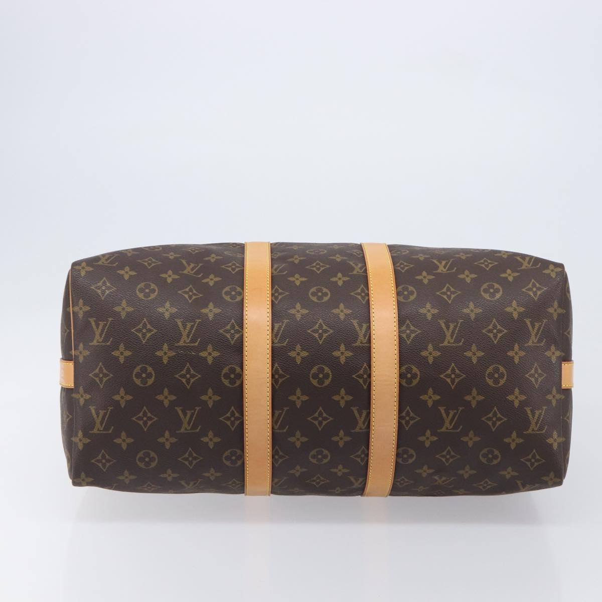 LOUIS VUITTON Monogram Keepall Bandouliere 45 Boston Bag M41418 LV Auth BA15849A