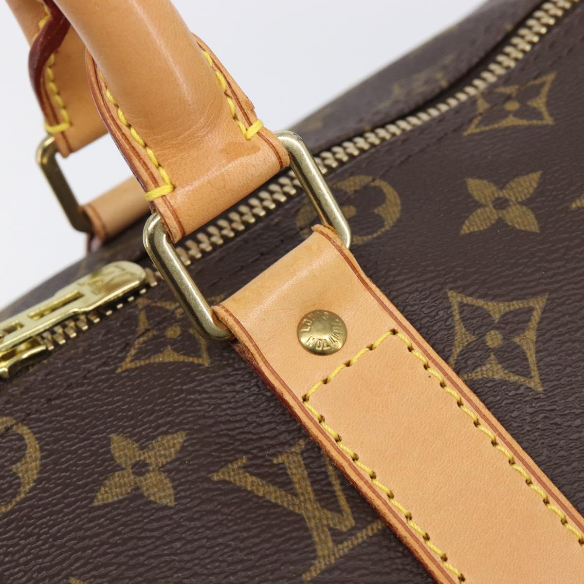 LOUIS VUITTON Monogram Keepall Bandouliere 45 Boston Bag M41418 LV Auth BA15849A