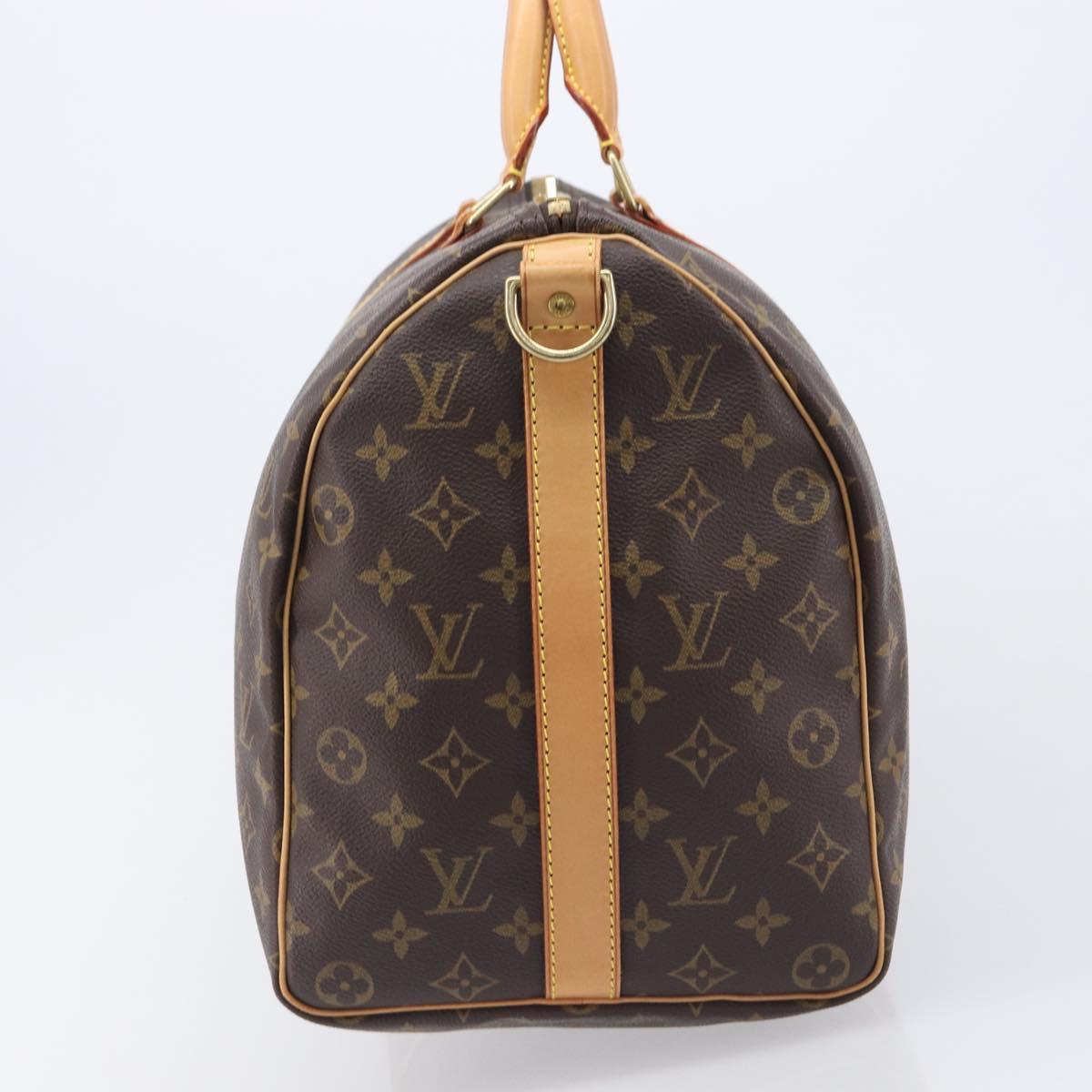 LOUIS VUITTON Monogram Keepall Bandouliere 45 Boston Bag M41418 LV Auth BA15849A