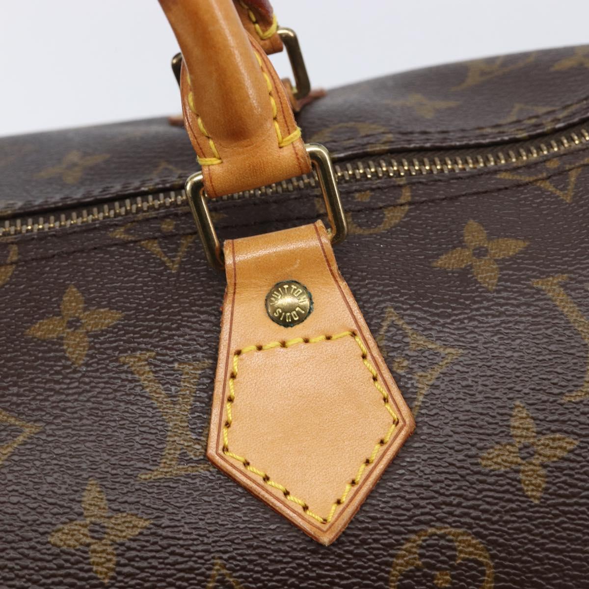 LOUIS VUITTON Monogram Speedy 35 Hand Bag M41524 LV Auth BA15856A