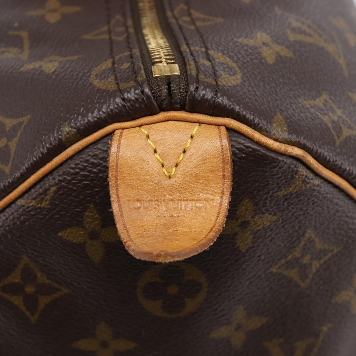 LOUIS VUITTON Monogram Speedy 35 Hand Bag M41524 LV Auth BA15856A