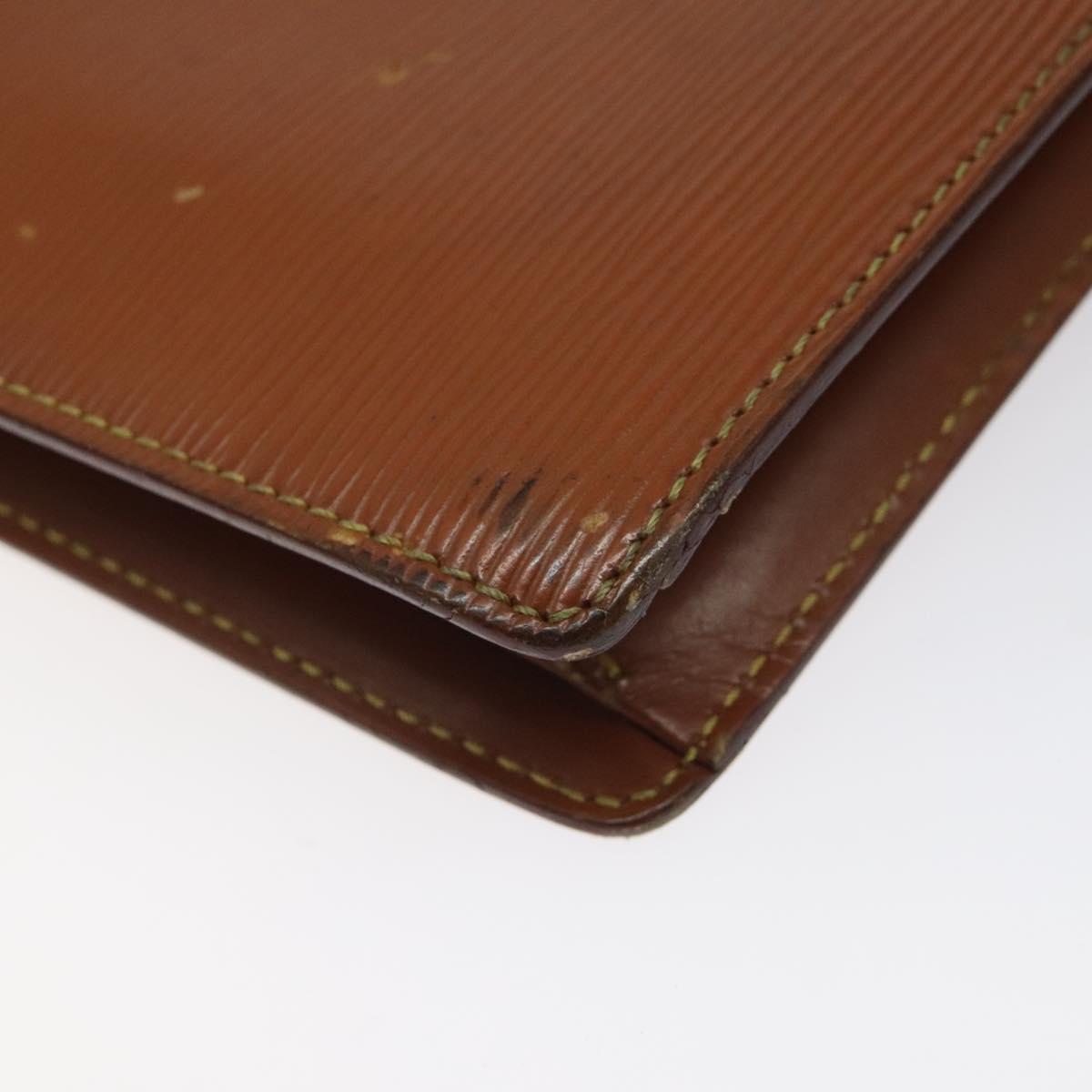 LOUIS VUITTON Epi Serie Dragonne Hand Bag Zipangu Gold M52618 LV Auth BA1587