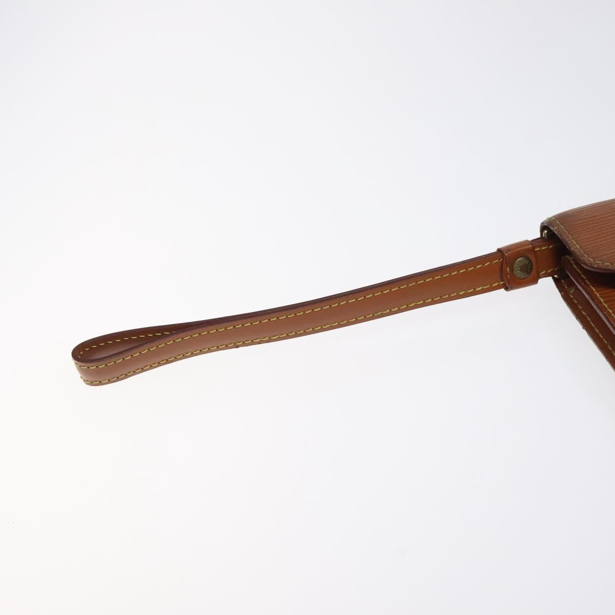 LOUIS VUITTON Epi Serie Dragonne Hand Bag Zipangu Gold M52618 LV Auth BA1587