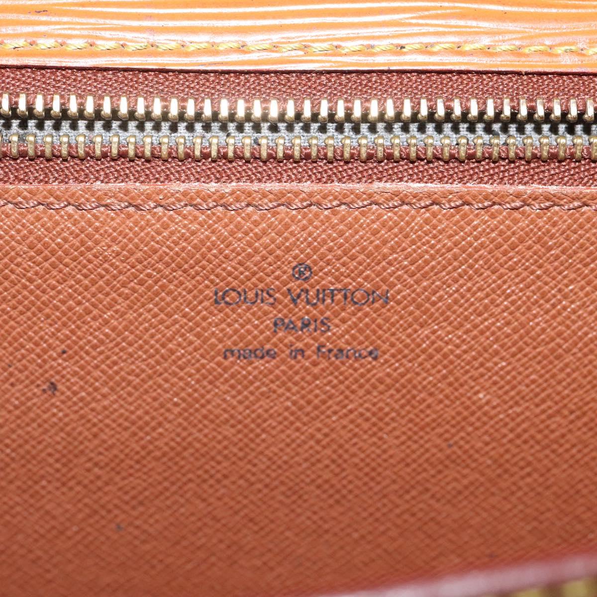 LOUIS VUITTON Epi Serie Dragonne Hand Bag Zipangu Gold M52618 LV Auth BA1587