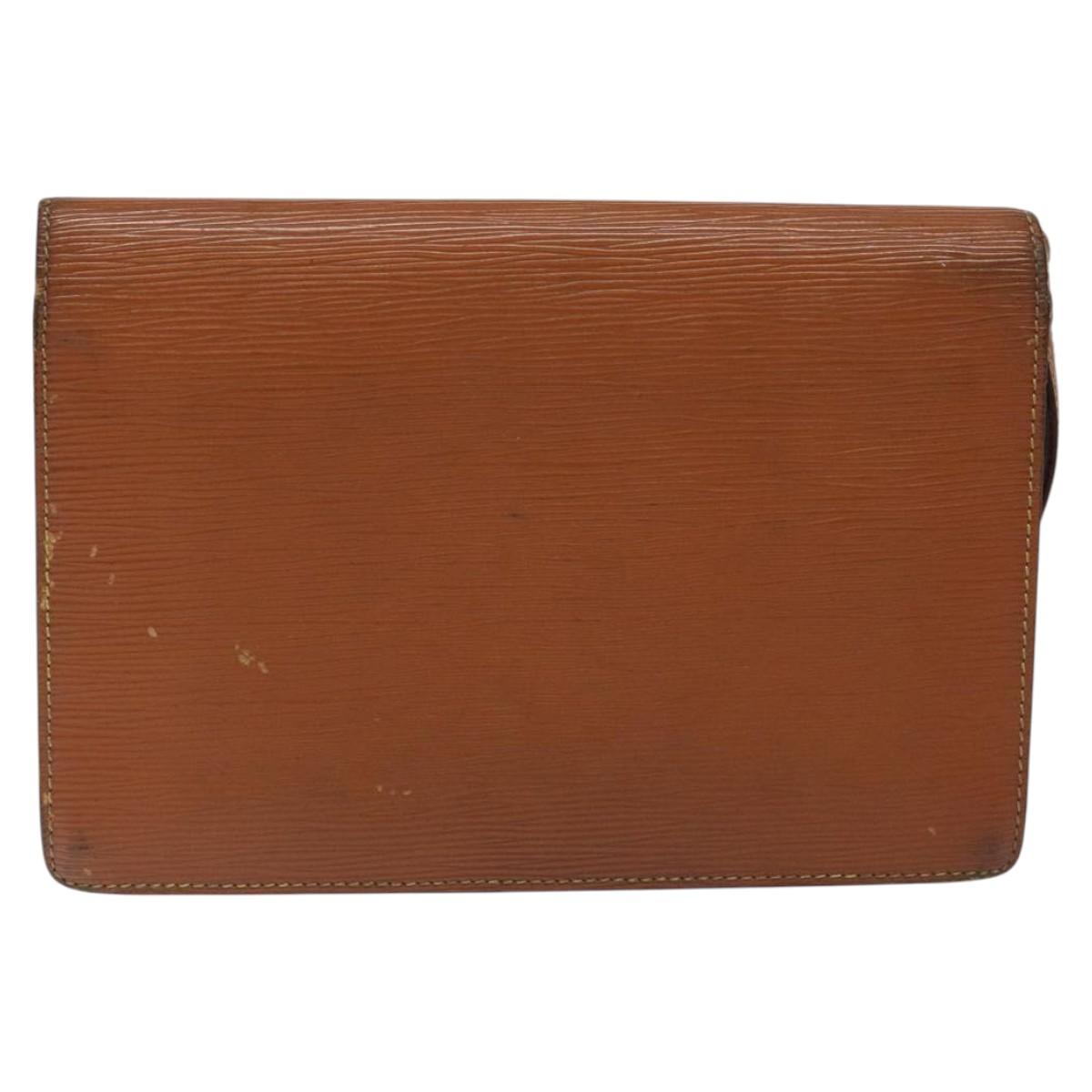 LOUIS VUITTON Epi Serie Dragonne Hand Bag Zipangu Gold M52618 LV Auth BA1587