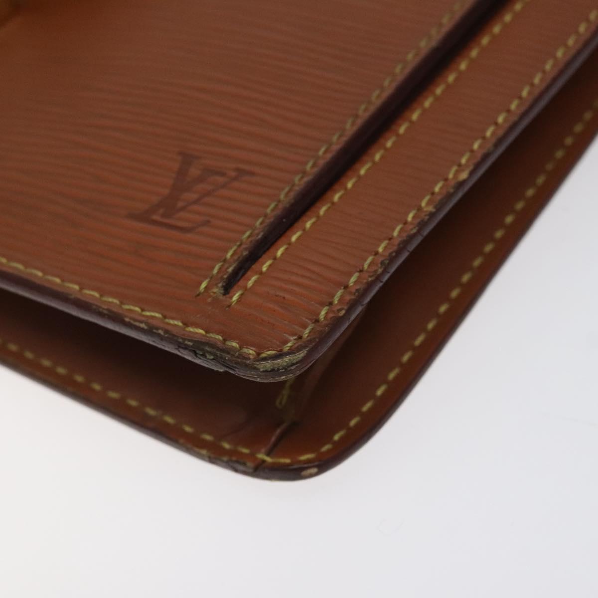 LOUIS VUITTON Epi Serie Dragonne Hand Bag Zipangu Gold M52618 LV Auth BA1587