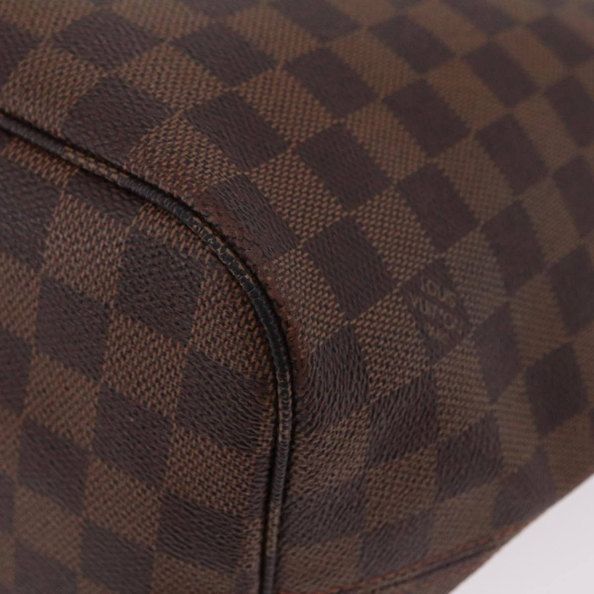 LOUIS VUITTON Damier Ebene Neverfull MM Tote Bag N51105 LV Auth BA15878V
