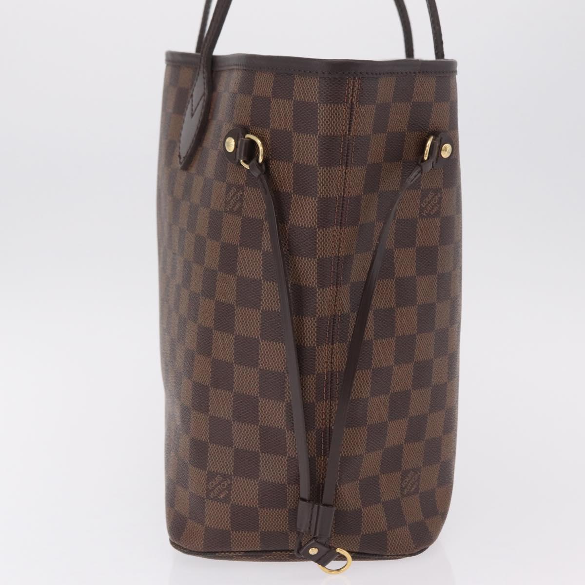 LOUIS VUITTON Damier Ebene Neverfull MM Tote Bag N51105 LV Auth BA15878V