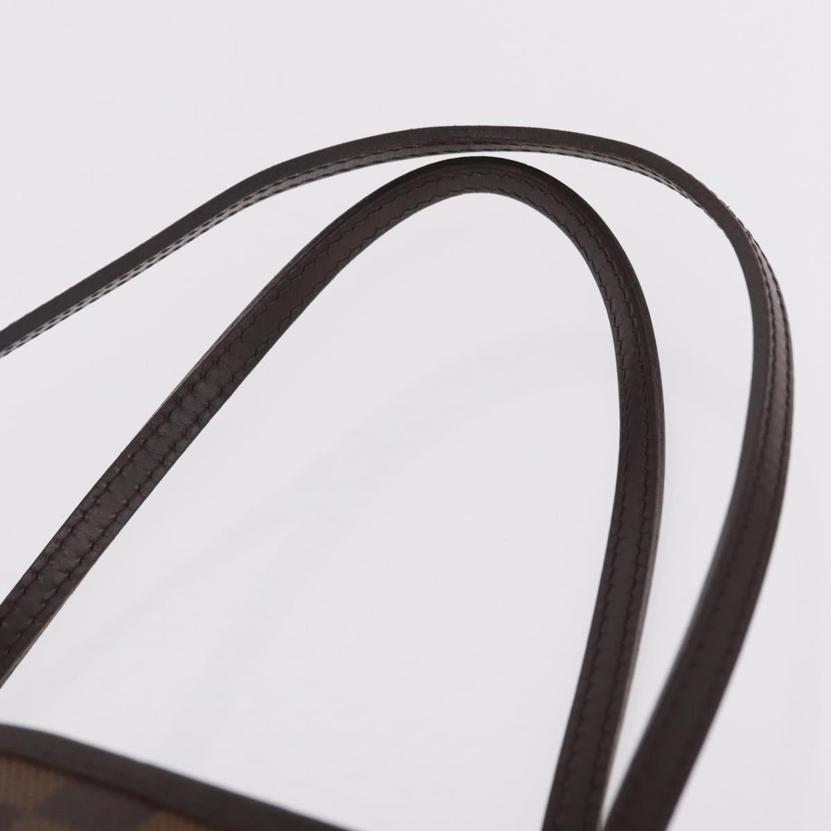 LOUIS VUITTON Damier Ebene Neverfull MM Tote Bag N51105 LV Auth BA15878V