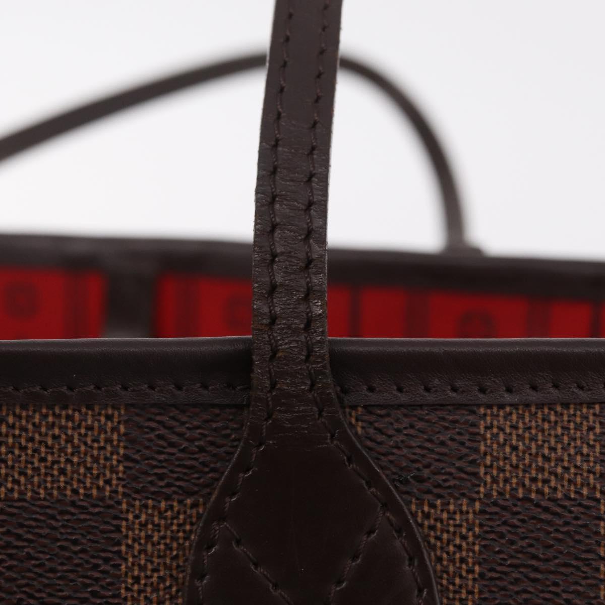 LOUIS VUITTON Damier Ebene Neverfull MM Tote Bag N51105 LV Auth BA15878V