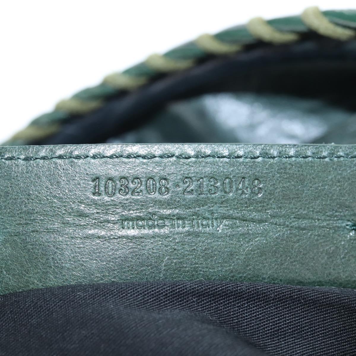 Balenciaga The First Hand Bag Leather 2way Green 103208 Auth BA15879V