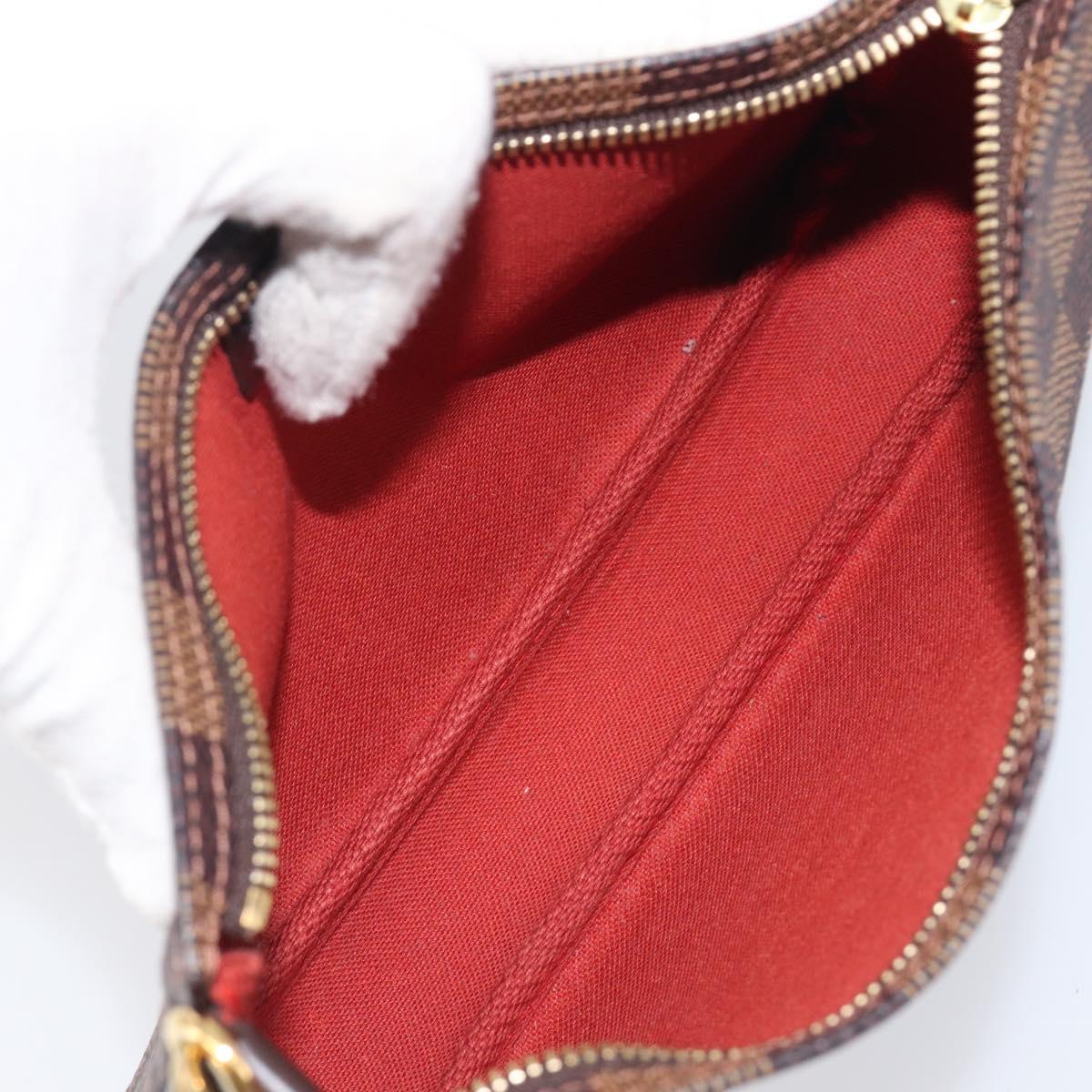 LOUIS VUITTON Damier Ebene Navona Accessory Pouch N51983 LV Auth BA15906V