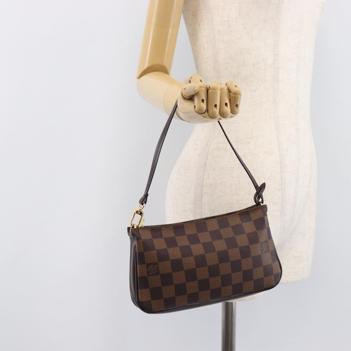 LOUIS VUITTON Damier Ebene Navona Accessory Pouch N51983 LV Auth BA15906V