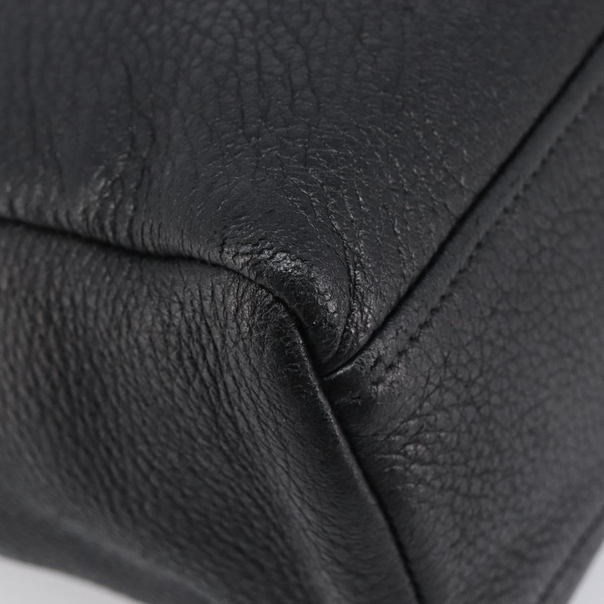 PRADA Hand Bag Vitterodino Black Gold Auth BA15918V