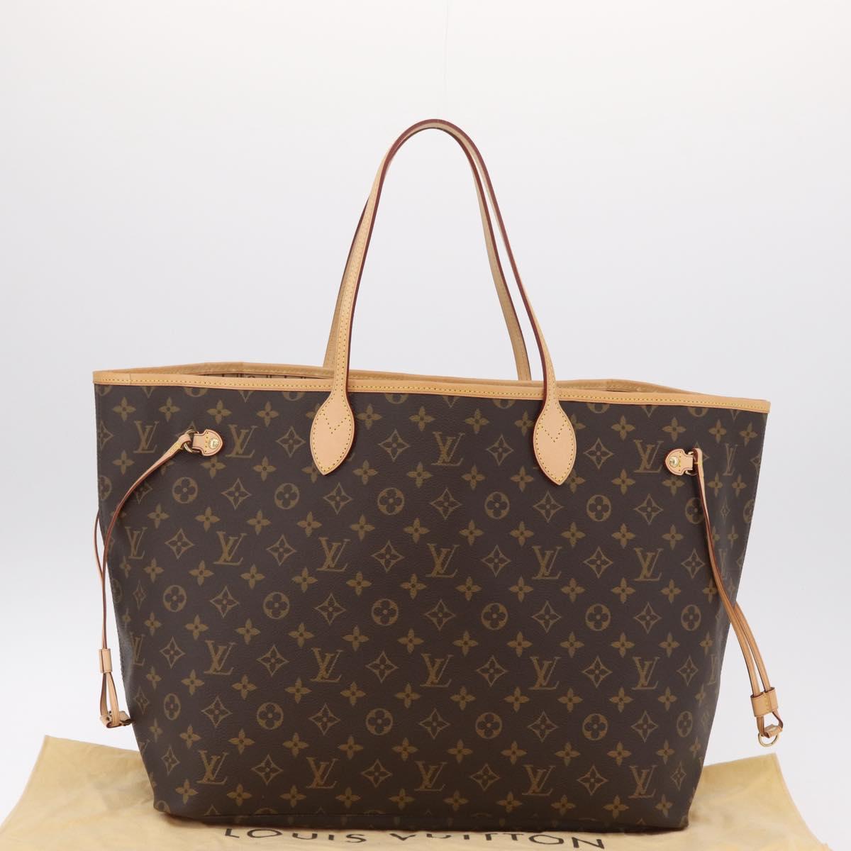 LOUIS VUITTON Monogram Neverfull GM Tote Bag M40157 LV Auth BA15950SAM