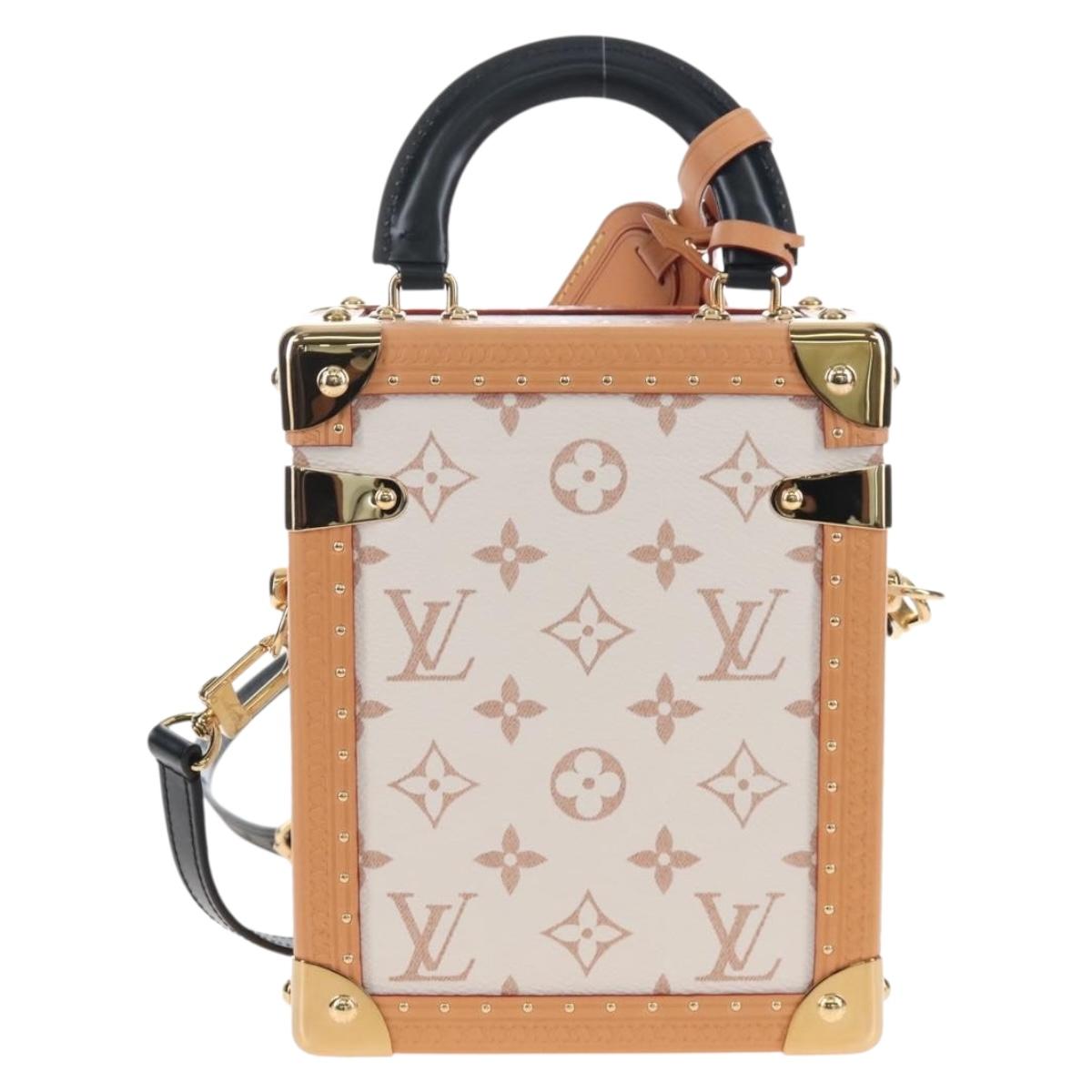 LOUIS VUITTON Monogram Camera Box Shoulder Bag White M10329 LV Auth BA15953SM