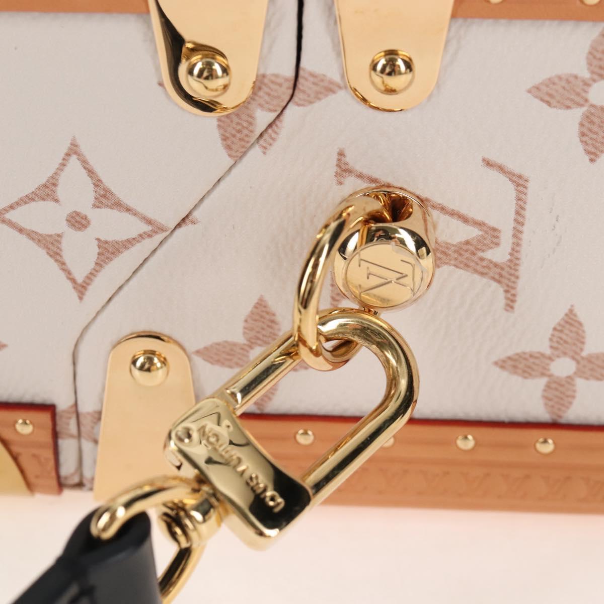 LOUIS VUITTON Monogram Camera Box Shoulder Bag White M10329 LV Auth BA15953SM