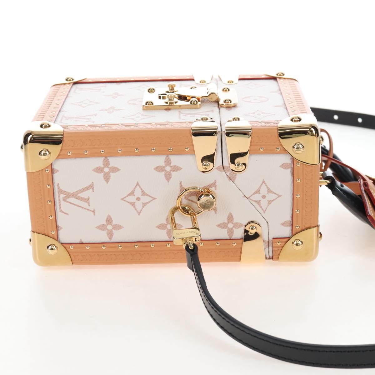 LOUIS VUITTON Monogram Camera Box Shoulder Bag White M10329 LV Auth BA15953SM