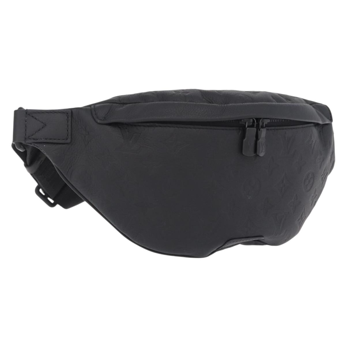 LOUIS VUITTON Monogram Shadow Discovery Bum Bag Black M44388 LV Auth BA15954M