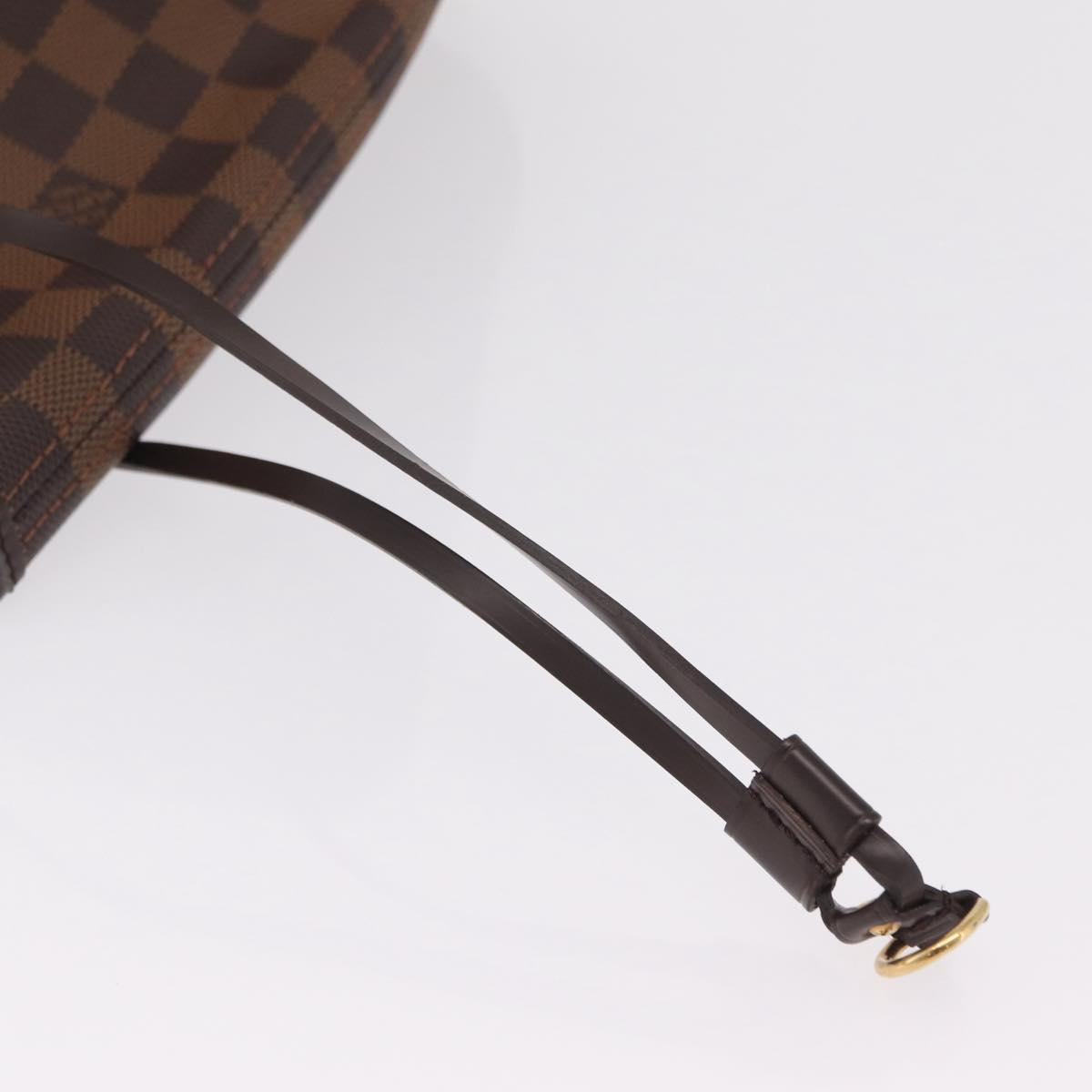 LOUIS VUITTON Damier Ebene Neverfull GM Tote Bag N51106 LV Auth BA15955V
