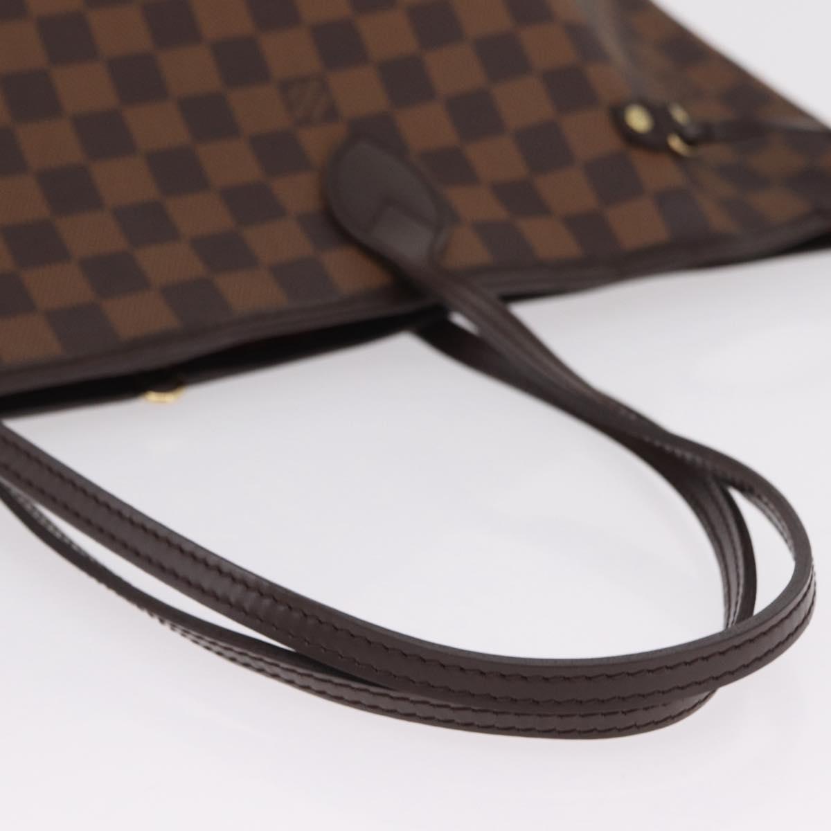 LOUIS VUITTON Damier Ebene Neverfull GM Tote Bag N51106 LV Auth BA15955V