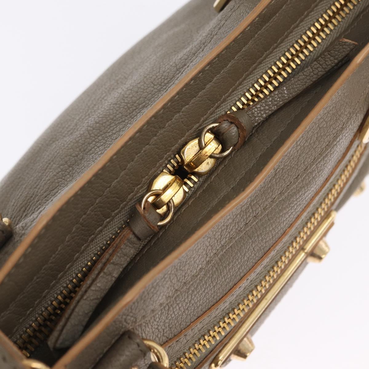 Balenciaga Classic Metal Edge Mini City Bag 2way Beige 390160 Auth BA15968M