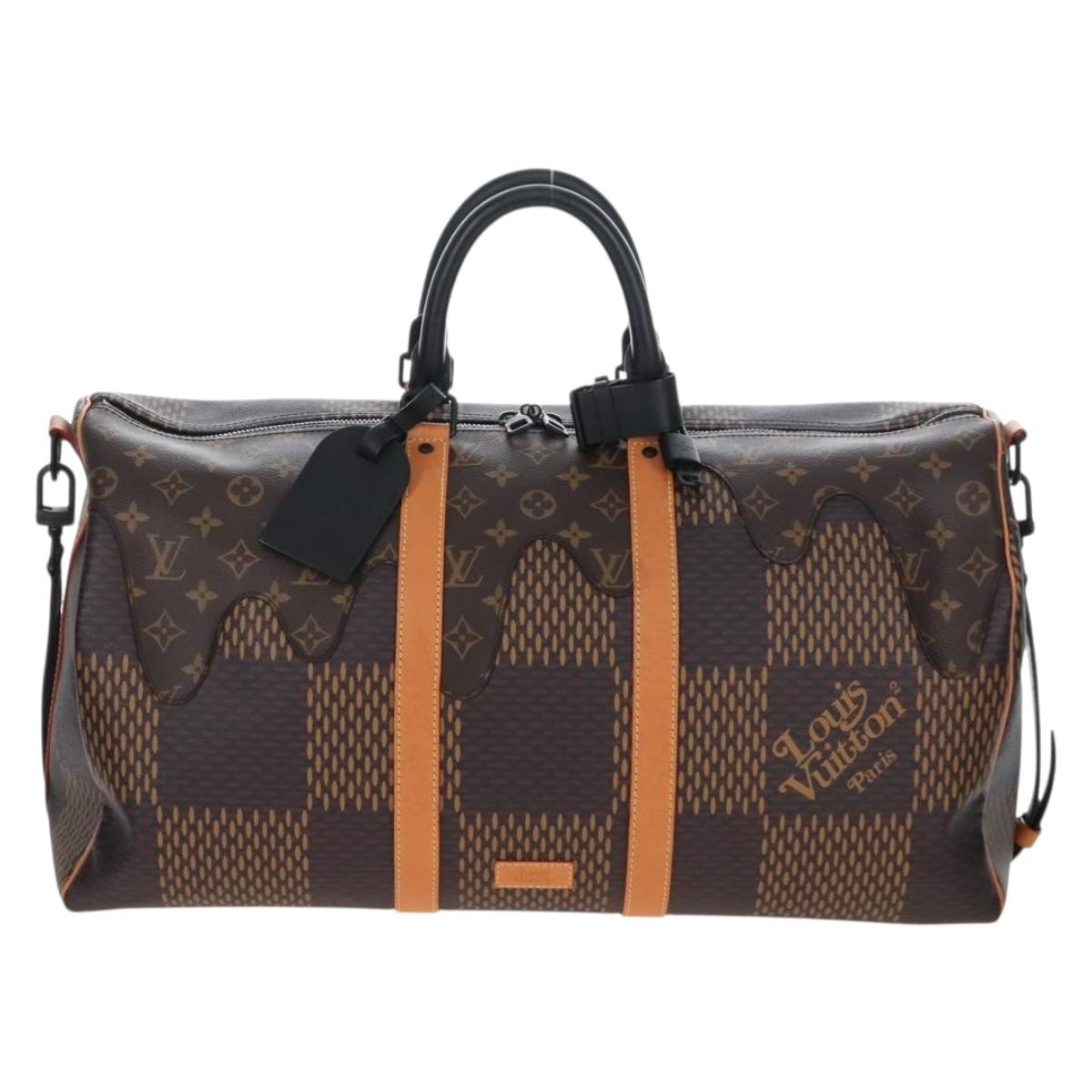 LOUIS VUITTON LV × NIGO Keepall Bandouliere 50 Bag N40360 LV Auth BA15989SM