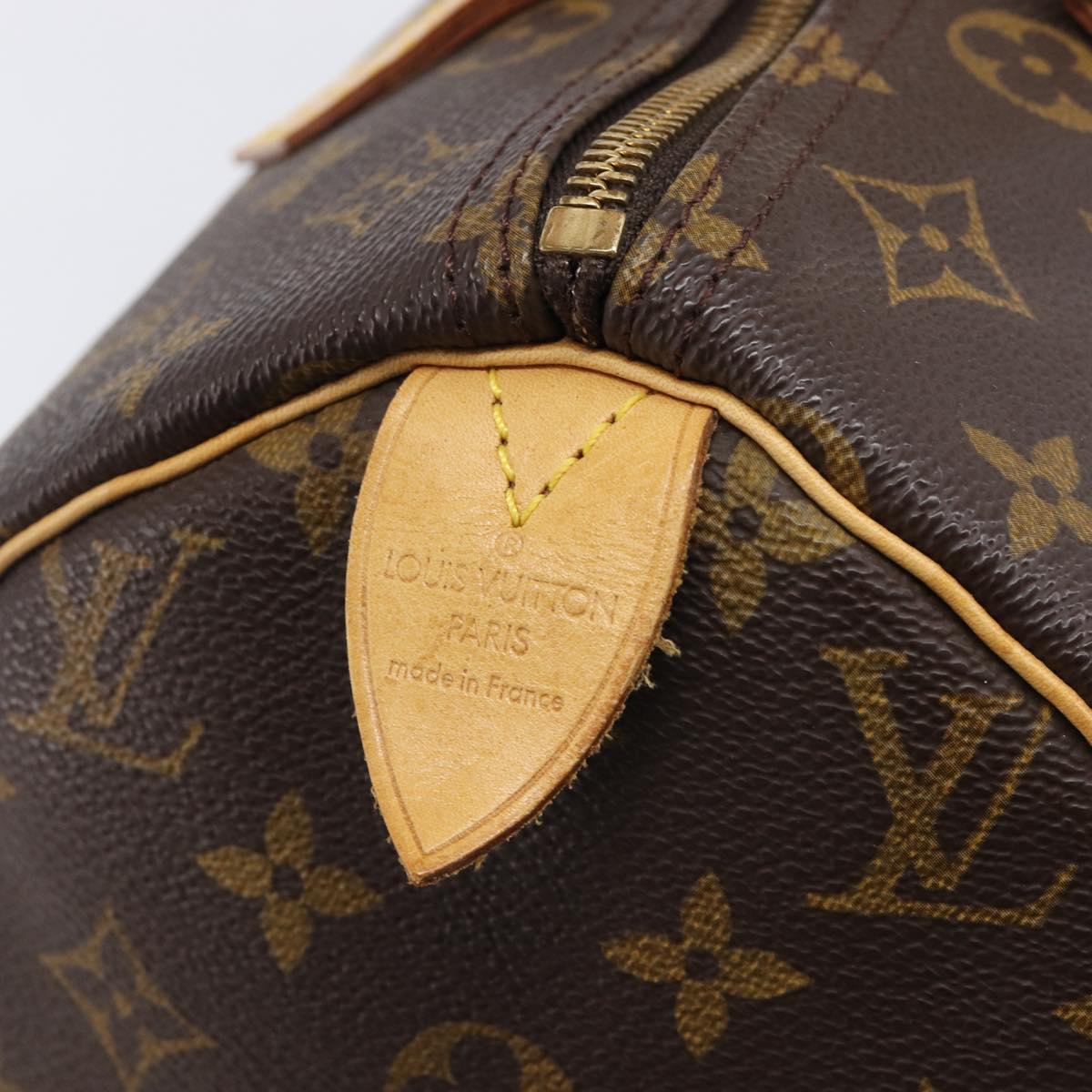 LOUIS VUITTON Monogram Speedy 30 Hand Bag M41526 LV Auth BA15990V