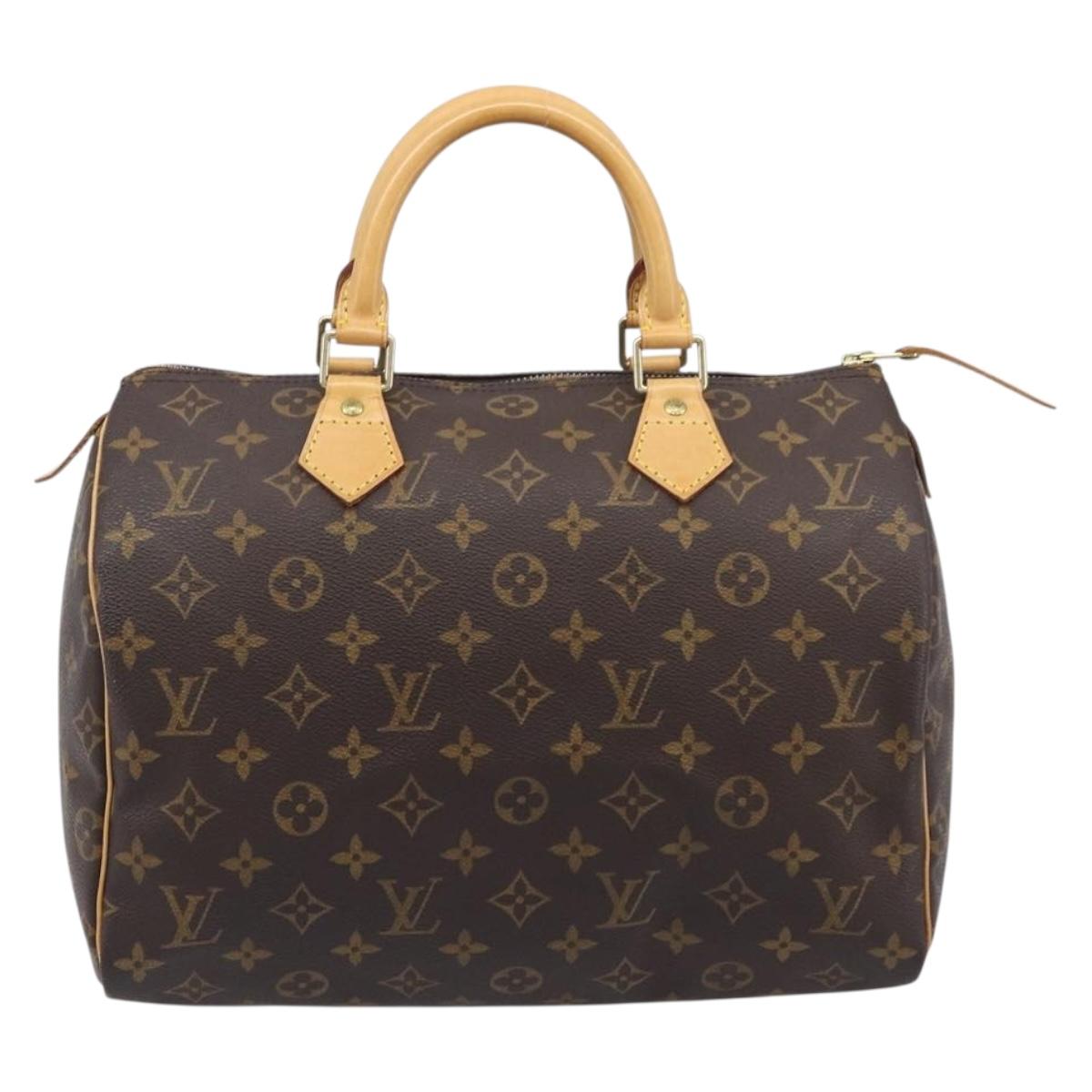 LOUIS VUITTON Monogram Speedy 30 Hand Bag M41526 LV Auth BA15990V