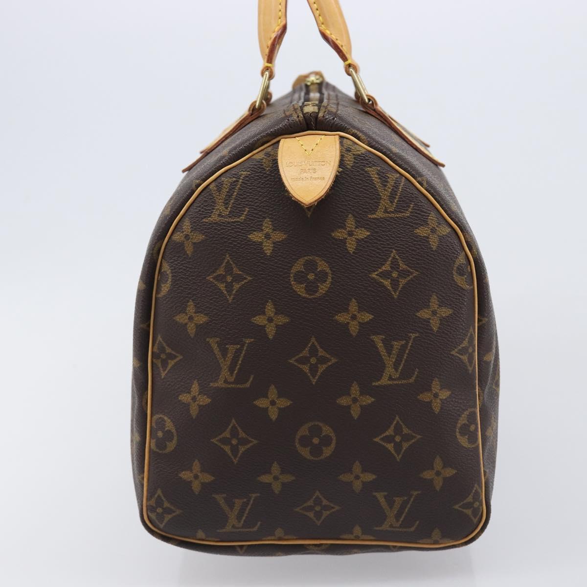 LOUIS VUITTON Monogram Speedy 30 Hand Bag M41526 LV Auth BA15990V