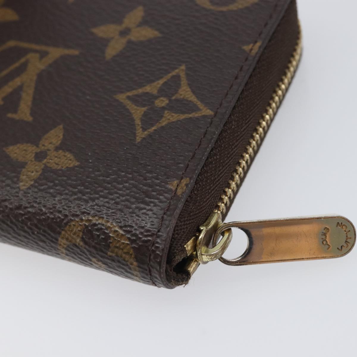 LOUIS VUITTON Monogram Zippy Coin Purse M60067 LV Auth BA15995