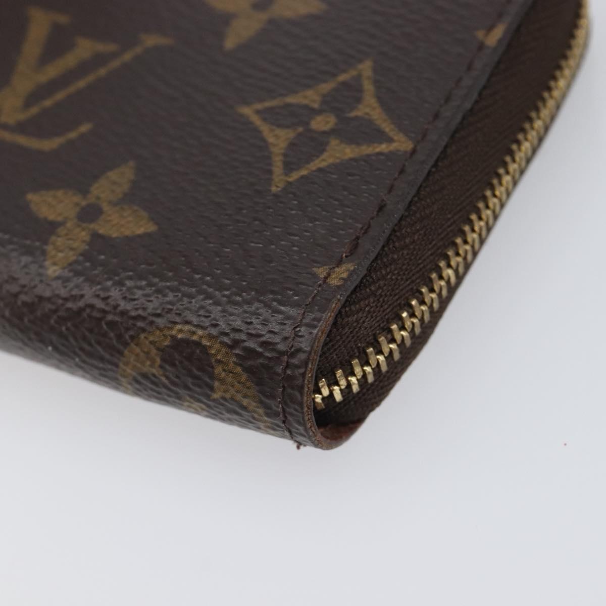 LOUIS VUITTON Monogram Zippy Coin Purse M60067 LV Auth BA15995