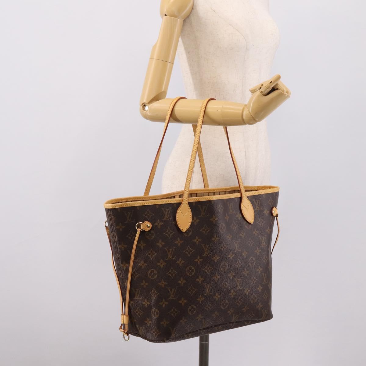 LOUIS VUITTON Monogram Neverfull MM Tote Bag M40156 LV Auth BA15996V