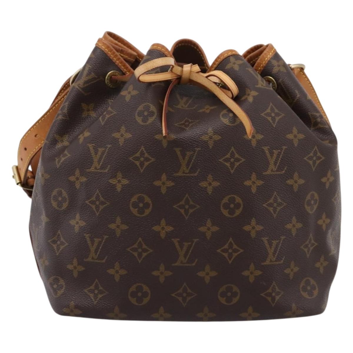 LOUIS VUITTON Monogram Petit Noe Shoulder Bag M42226 LV Auth BA15998V
