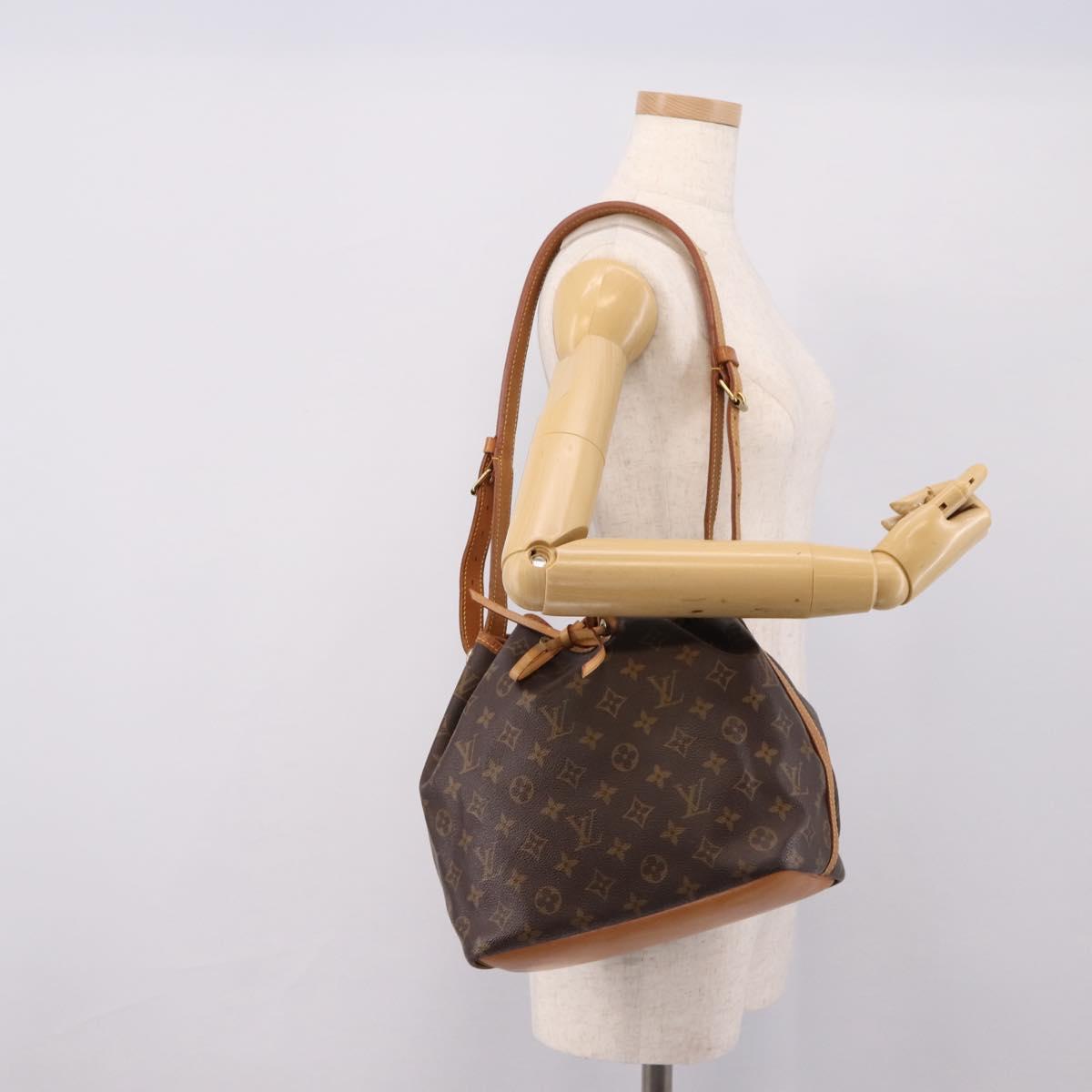 LOUIS VUITTON Monogram Petit Noe Shoulder Bag M42226 LV Auth BA15998V