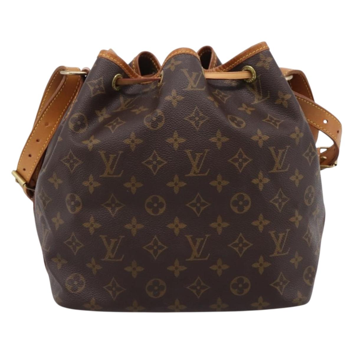 LOUIS VUITTON Monogram Petit Noe Shoulder Bag M42226 LV Auth BA15998V