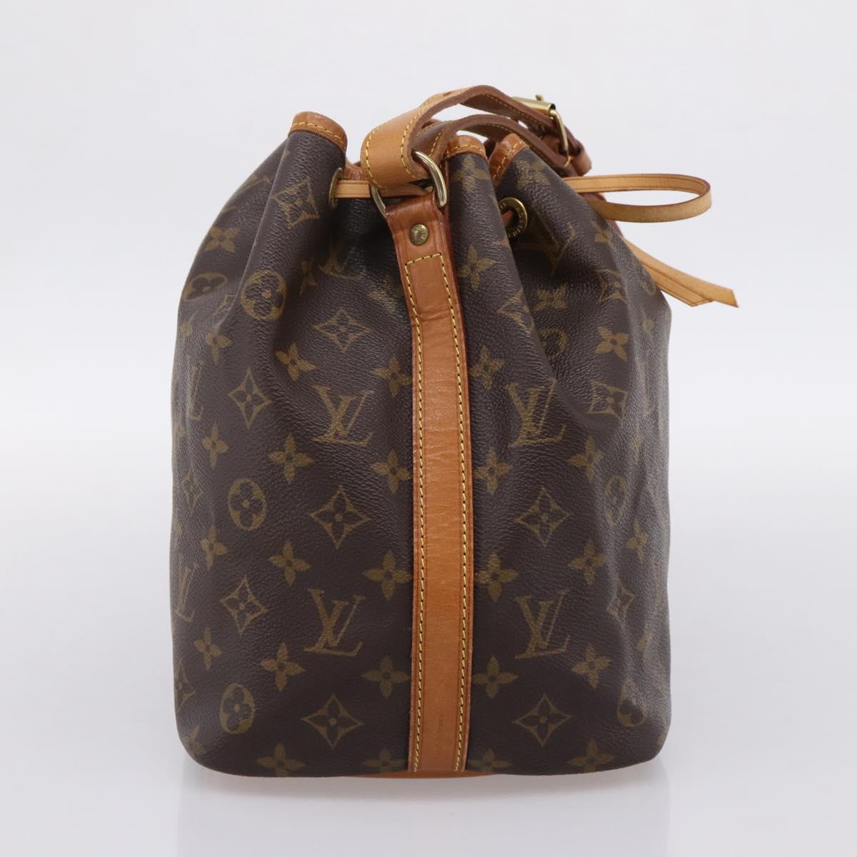 LOUIS VUITTON Monogram Petit Noe Shoulder Bag M42226 LV Auth BA15998V